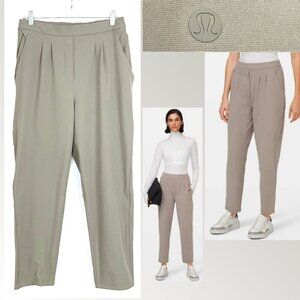 Lululemon Essential High-Rise Trouser Carbon Dust Tan Sz 10
